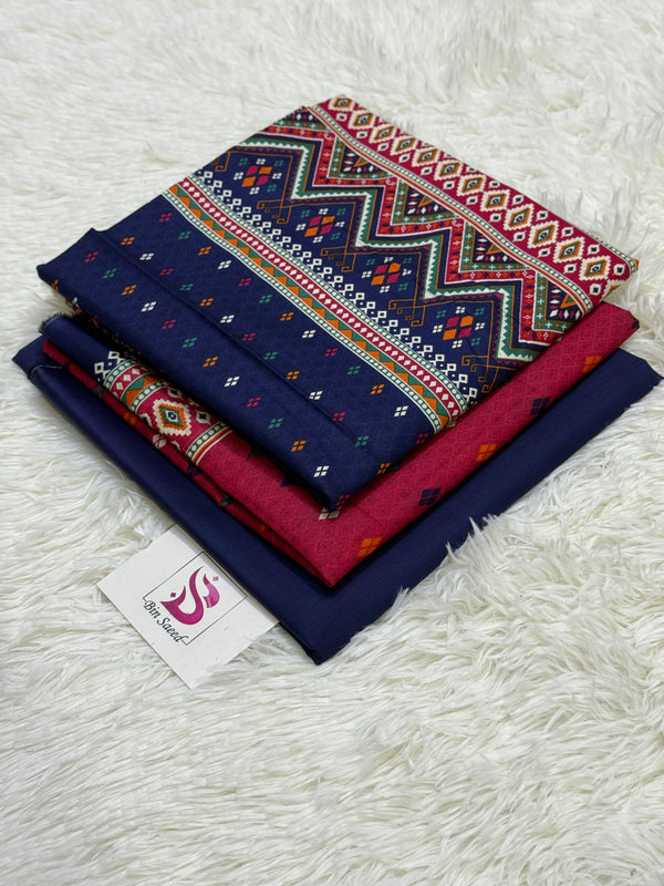 Binsaeed Printed Lawn 3 Piece