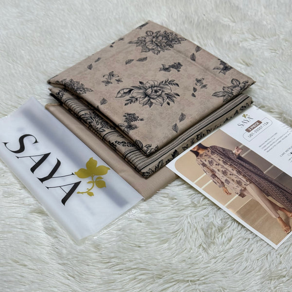 Saya Premium Printed Lawn 3 Piece