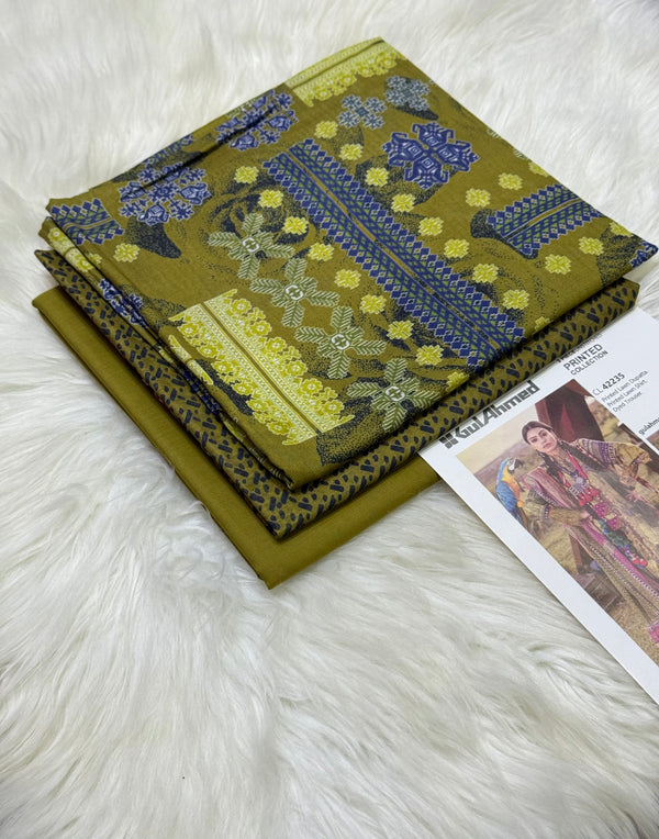 Gulahmed Premium Printed Lawn 3 Piece Suit