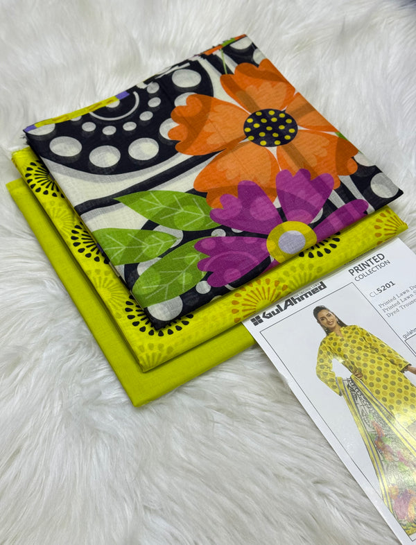 Gulahmed Premium Lawn 3 Piece Suit