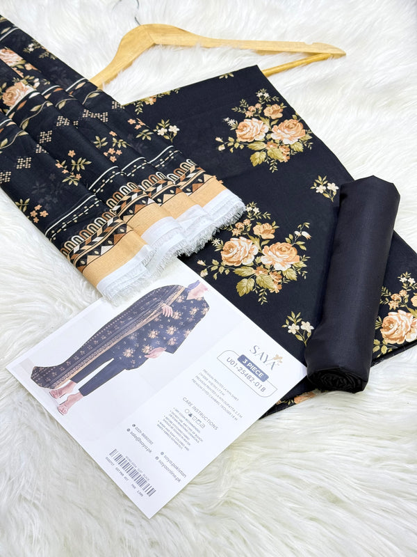 Saya Premium Printed Lawn 3 Piece