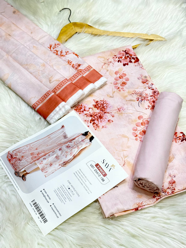 Saya Premium Printed Lawn 3 Piece