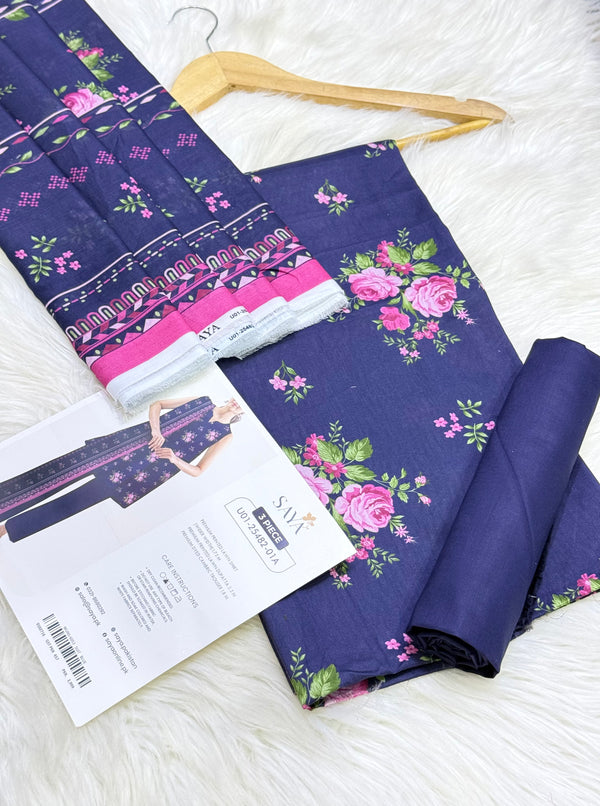 Saya Premium Printed Lawn 3 Piece